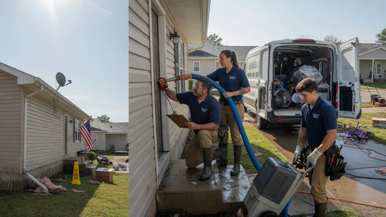 Ceiling Water Damage Restoration in New Llano, LA near me